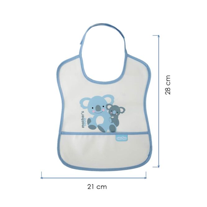 Babyjem Poly Small Bib - Mother's Love Blue