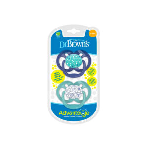 2-PackAdvantagePacifiers-Blue-Chemistry6-18m