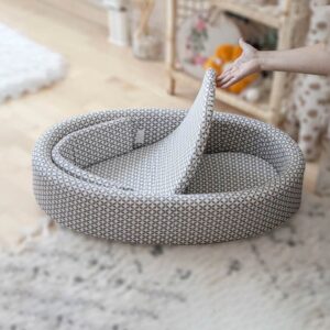 Babyjem Adjustable Newborn Sleep Bed - Gray
