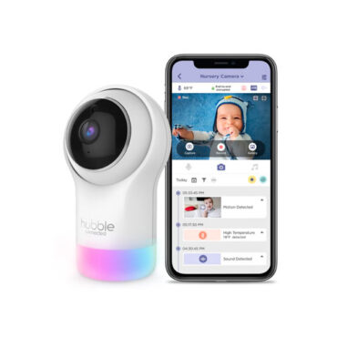 Hubble Connected Nursery Pal Glow Smart HD Baby Monitor with Night Light