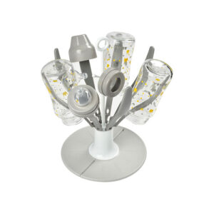 BeabaFlowerFoldableBabyBottleDrainingRackGrey4