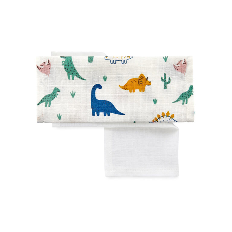 BabyjemSoftMuslinSwaddleDino