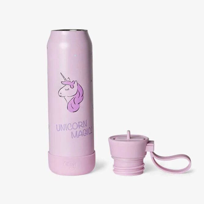 Citron Stainless Steel Small Water Bottle 350ml - Stormy Unicorn