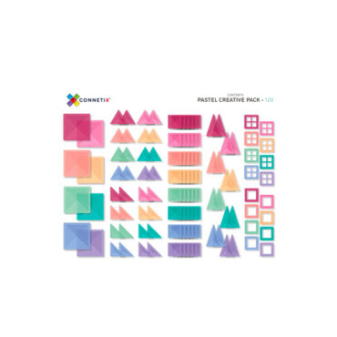 Connetix Magnetic Tiles Creative Pack Pastel - 120 Pieces