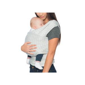 ErgobabyBabyAuraWrapGrayStripes