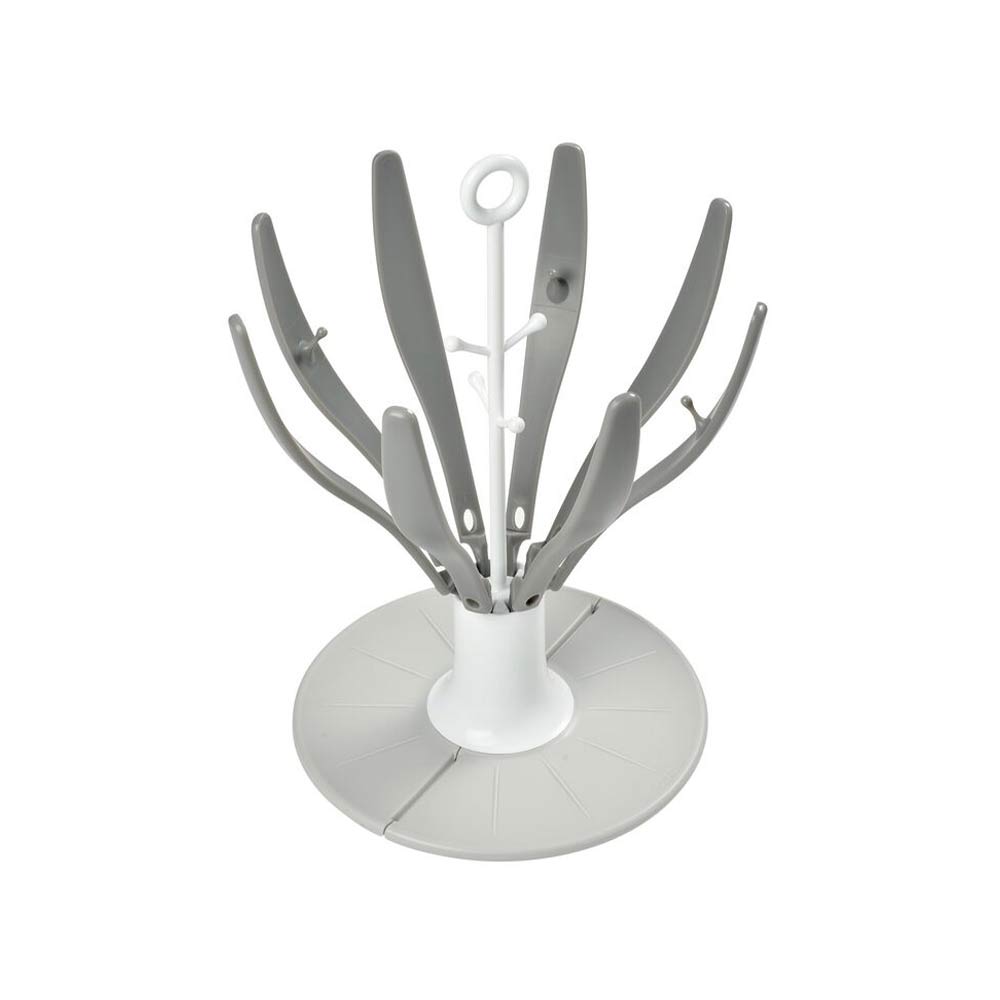 Beaba Flower Foldable Bottle Draining Rack - Gray