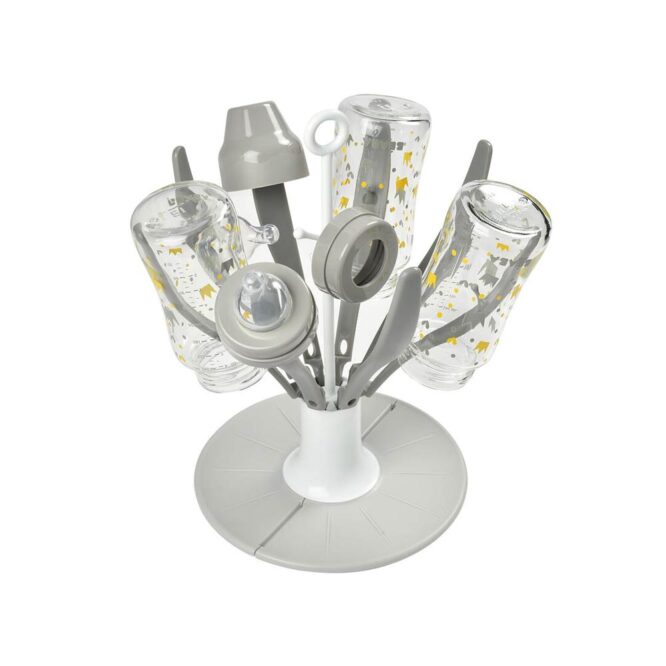 Beaba Flower Foldable Bottle Draining Rack - Gray