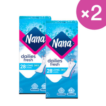 Nana Daily Fresh Long Deo Scented 56 Liners - Pack of 2