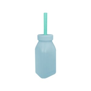 Minikoioi Bottle + Straw - Mineral Blue / Aqua Green