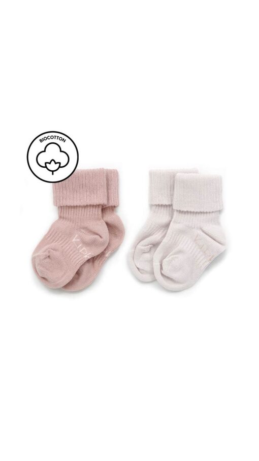 KipkepStayOnsockMauve KipKep Bio Cotton Stay-on-Socks - Mauve
