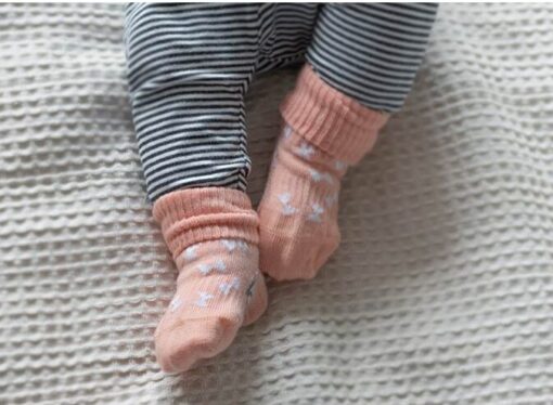 KipKep Bio Cotton Stay-on-Socks Party Pink - 2 Pairs KipKep Bio Cotton Stay-on-Socks Party Pink - 2 Pairs