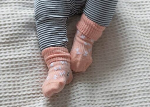 KipKep Stay-on-Socks Dusty Coral & Sand - 2 Pairs KipKep Stay-on-Socks Dusty Coral & Sand - 2 Pairs