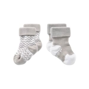 KipKep Stay-on-Socks Silver Gray - 2 Pairs