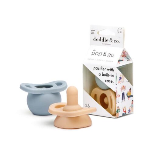 Pop-&-Go-Pacifier-SmashCake-Cloud9-2-pcs Doddle & Co Pop & Go Pacifier with Built-in Case