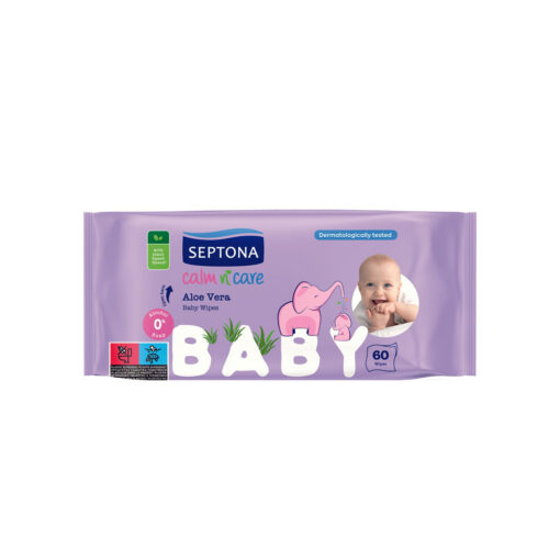 SeptonaBabywipesAloeVera60Wipes SeptonaBabywipesAloeVera60Wipes