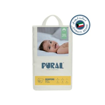 Pural Organic Cotton Diapers Size 4 (9-14kg) - 52 Diapers