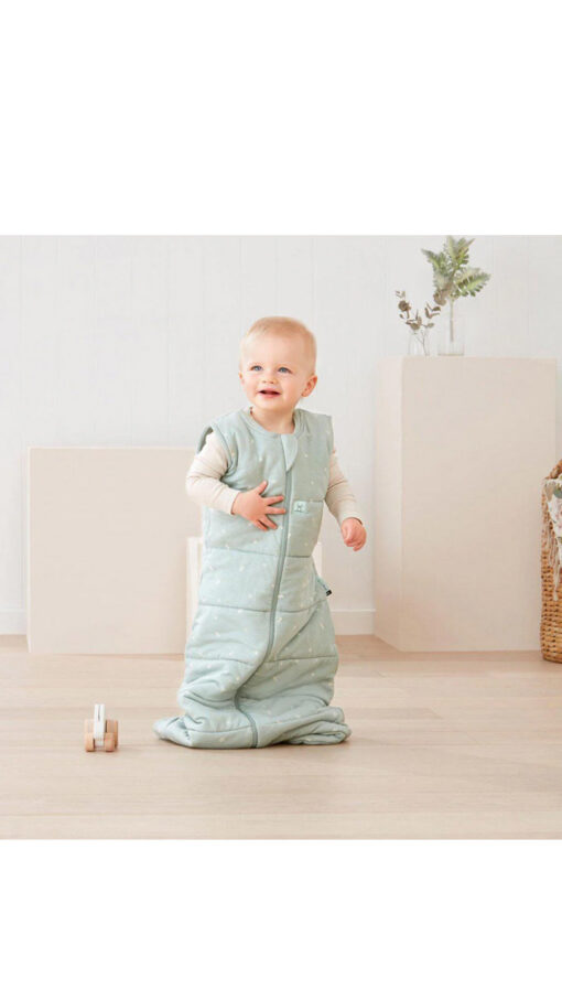 ErgopouchJerseyLightgreen3 Ergopouch Jersey 2.5 Tog Sleeping Bag (3-12m) – Sage