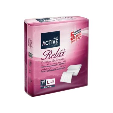 Relax Premium Underpads Size Large - 15 Pcs