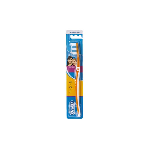 OraBMediumxClassic123ToothbrushOrange