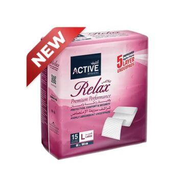 Relax Premium Underpads Size Large - 15 Pcs
