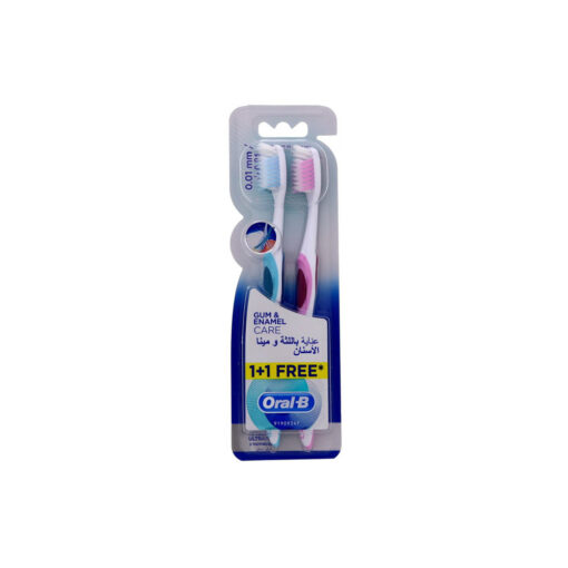 OralBGum&EnamelToothBrushPinkBlue