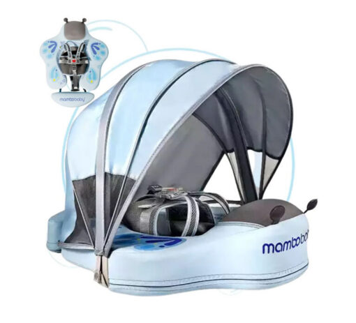 Mambobaby Butterfly Chest Float with Tail & Canopy - Blue