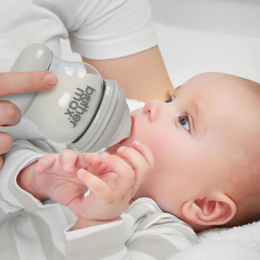 BrotherMaxanticolicgrayBottle BrothermaxPinkAntiColicBottle