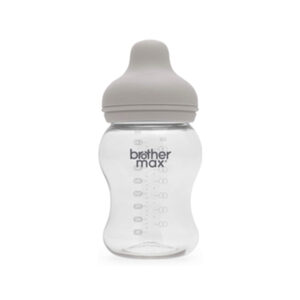 Brother-Max-Natural-Feel-Soft-Baby-Feeding-Bottle-grey