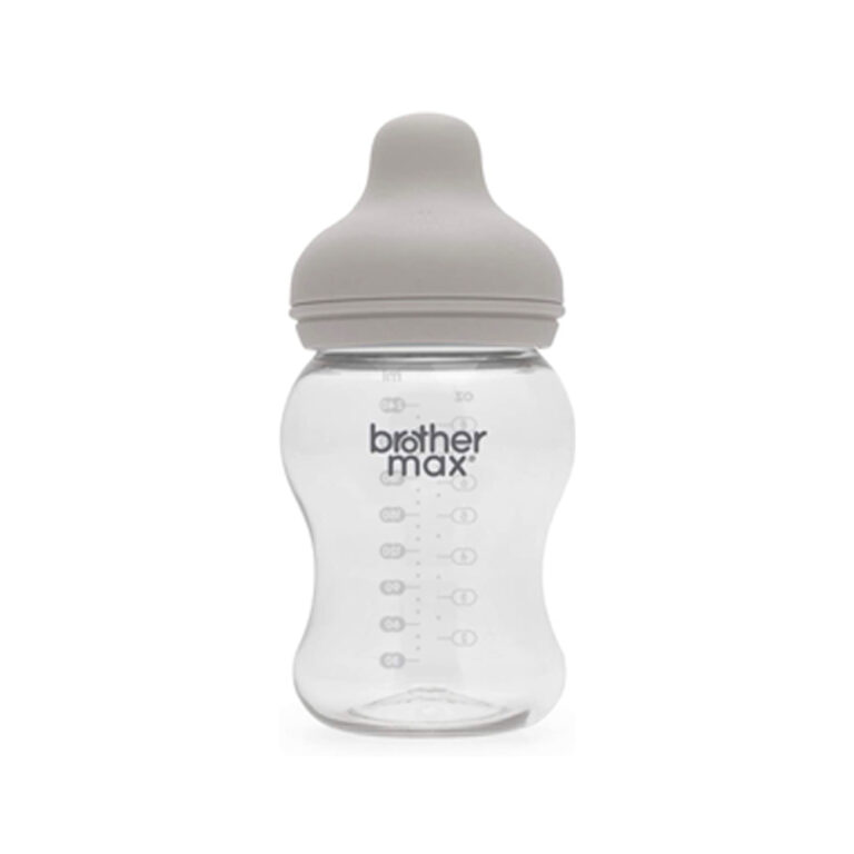 Brother-Max-Natural-Feel-Soft-Baby-Feeding-Bottle-grey