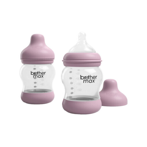 Brother-Max---Feeding-Bottle-160ml-+-S-Teat-Pink---Pack-of-2 Brother-Max---Feeding-Bottle-160ml-+-S-Teat-Pink---Pack-of-2
