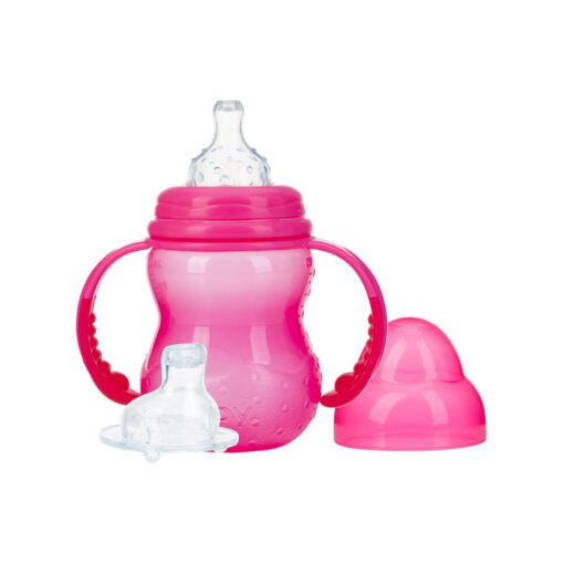 pink-nuby-training-bottle-with-wide-neck-240ml pink-nuby-training-bottle-with-wide-neck-240ml