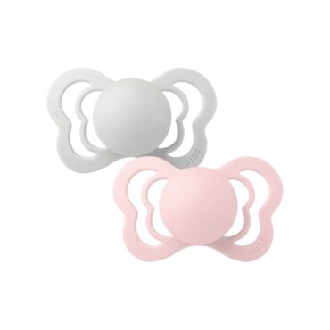 Bibs Couture Latex Pacifier - 2 Pcs, Haze/Blossom