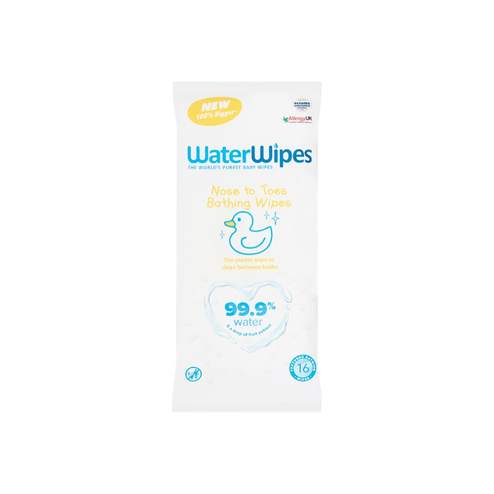 WaterWipes Bathing Wipes Pack of 1 16 Wipes • Yuehlia