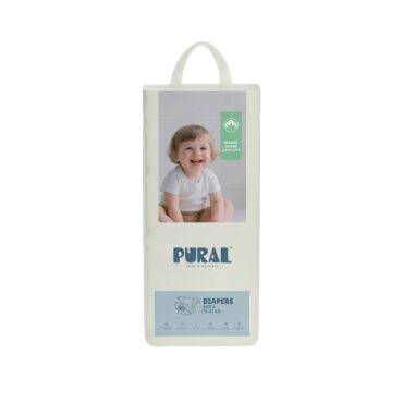 Pural Organic Cotton Diapers Size 6 (15-23kg) - 40 Diapers