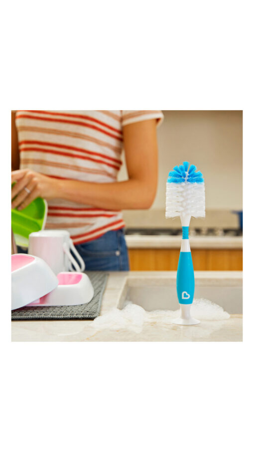 MunchkinBristleBottleBrushBlue MunchkinBristleBottleBrushBlue