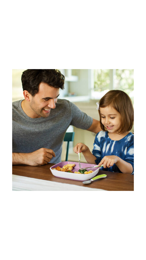 Munchkin Splash Toddler Fork Knife & Spoon Set Green (18m+) 3 pcs