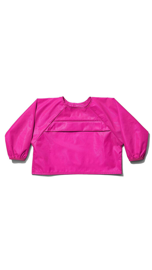 OxoTotSleevedRollUpBibTealPink OxoTotSleevedRollUpBibTealPink