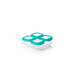 OxoTotBabyBlocksPlasticFreezerStorageContainersTeal120ml