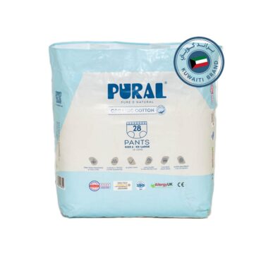 Pural Pure & Natural Organic Cotton Size 6 (15-23 kg) - XXL - 28 Pants
