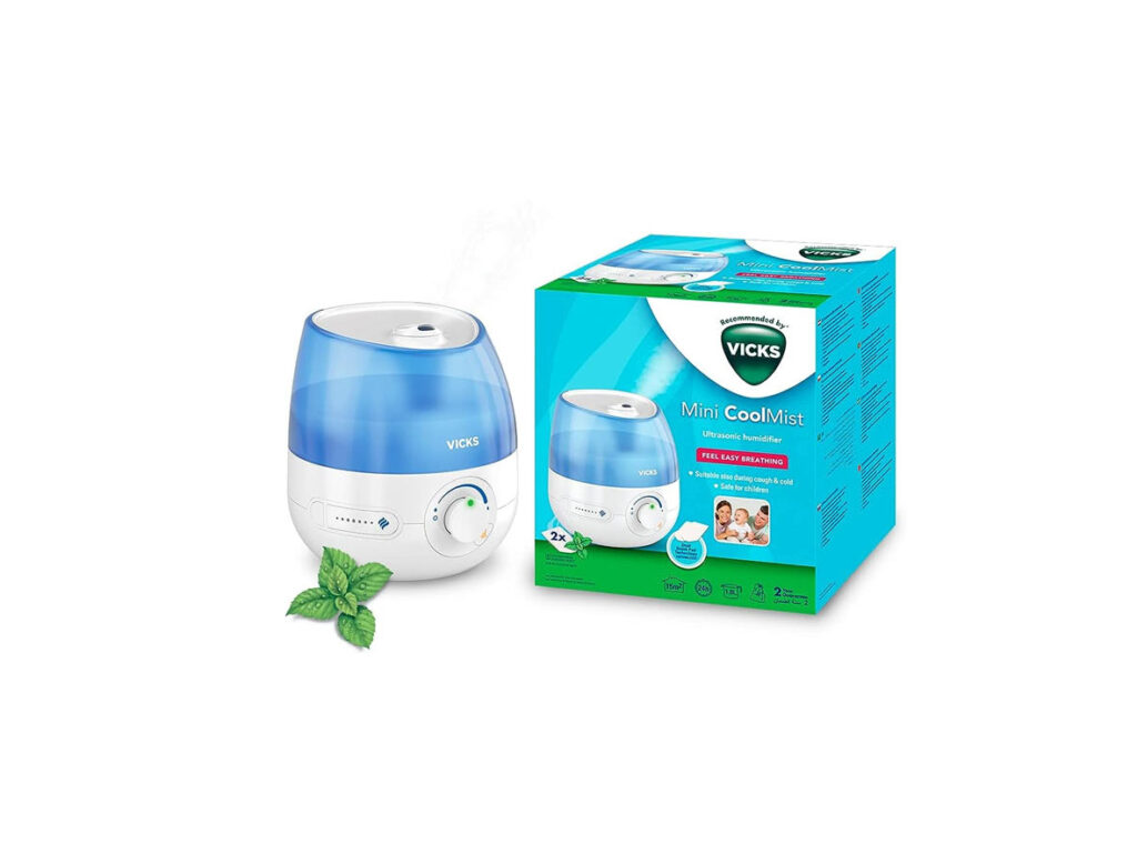Vicks Mini Cool Mist Ultrasonic Humidifier • Yuehlia