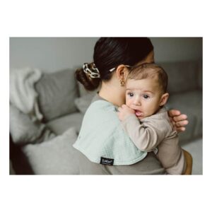 KipKep 3 in 1 Bib Kisses 4 You Pale Green  - 2 Pair
