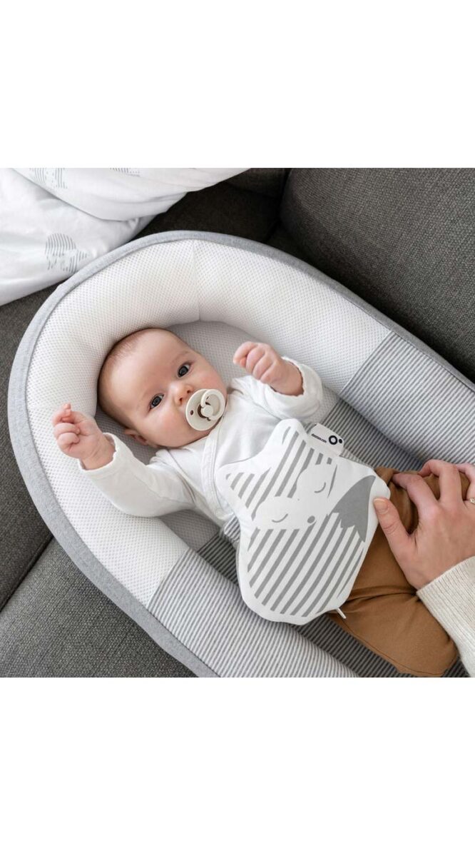 Doomoo Cocoon Baby Nest - Classic Gray - Image 5