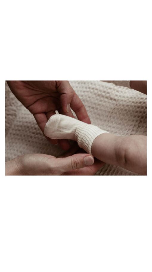 KipkepBioPrematureOffwhiteSocks2 KipKep Bio Cotton Stay-on-Socks Newborn & Premature Off White - 1 Pair