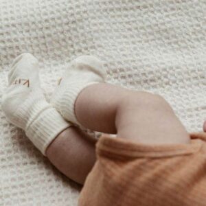 KipKep Bio Cotton Stay-on-Socks Newborn & Premature Off White - 1 Pair