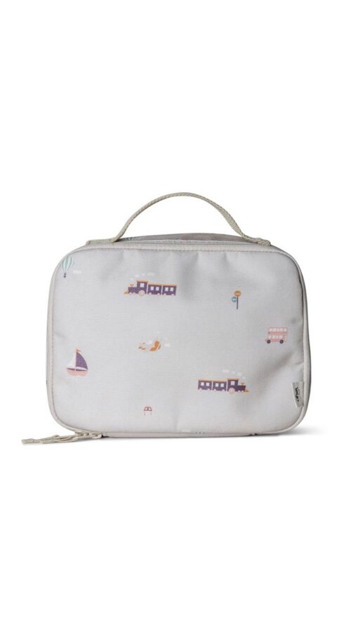 Citron-Insulated-Square-Lunch-Bag-Vehicles Citron Insulated Square Lunch Bag - Vehicles