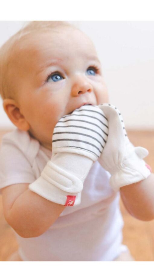 GoumiMittensStripesGray GoumiMittensStripesGray