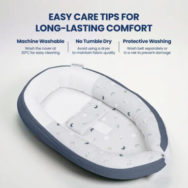 Doomoo Cocoon Blue Gray Baby Nest