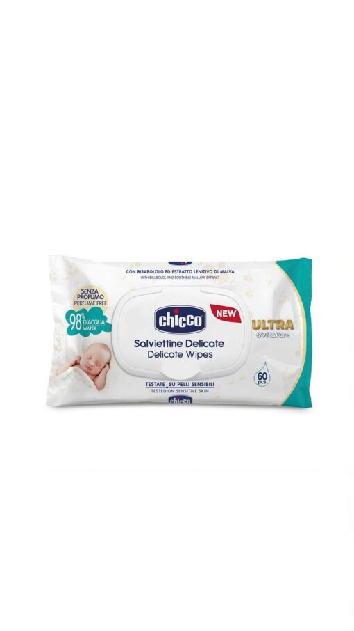 ChiccoWIPESSOFTPURECHICC60PCSPLAQUETTE ChiccoWIPESSOFTPURECHICC60PCSPLAQUETTE