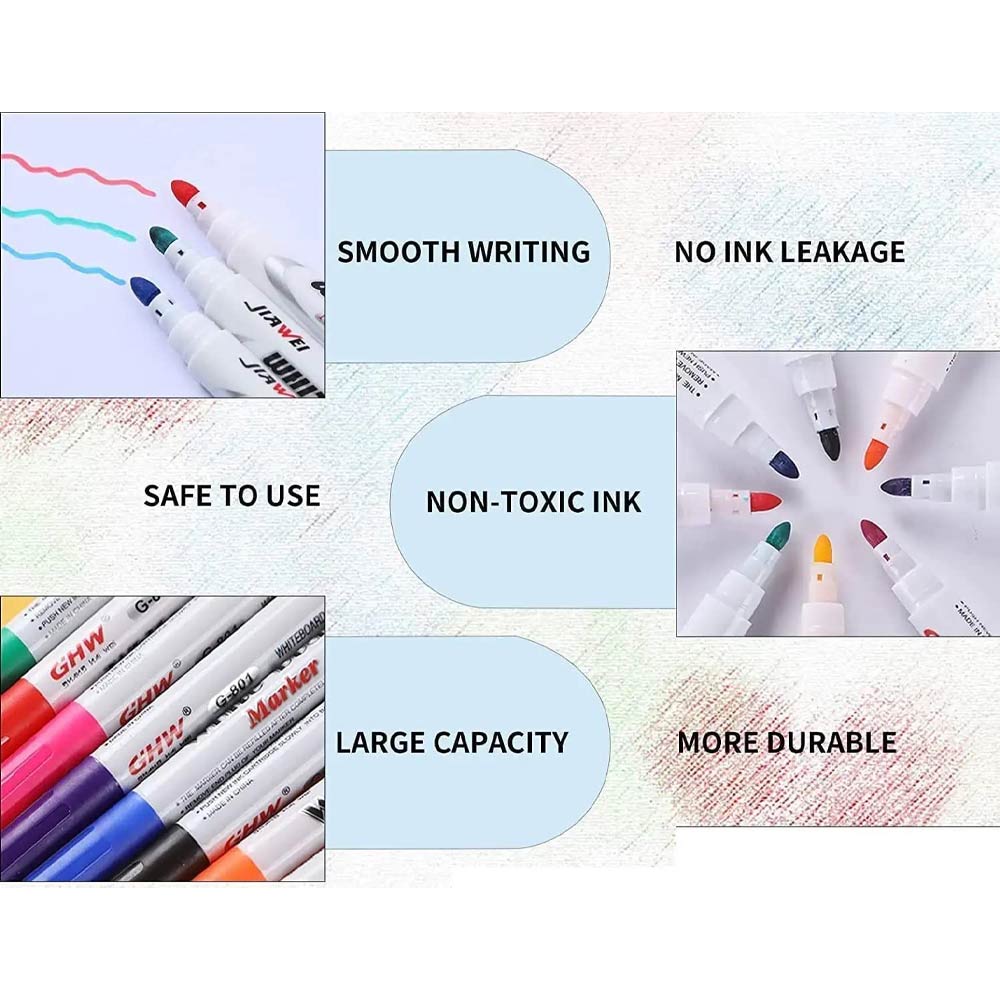 Belo Shops White Board Markers - 12 Colors