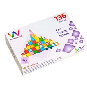 WonderMags3DMagneticTiles136Pcs1